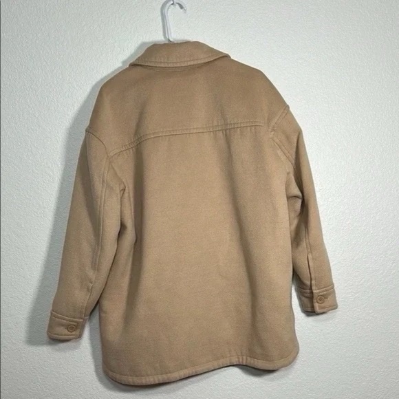 Abercrombie & Fitch Tan Button-Up Jacket Women's S - Picture 2 of 5